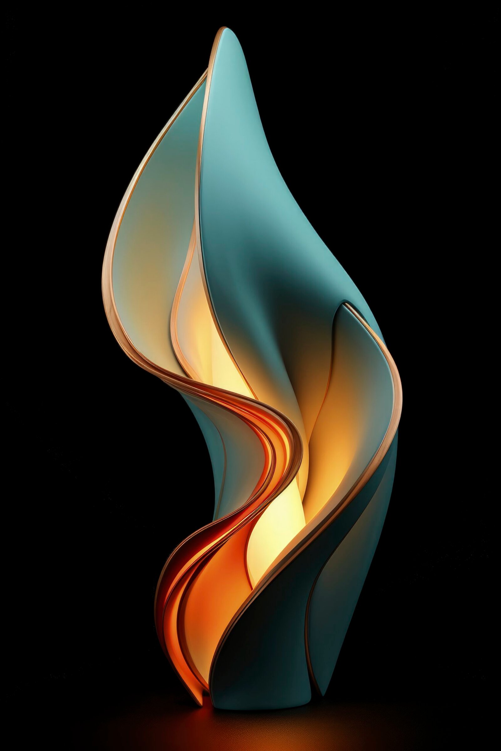 LuxeDwellings footer image: Futuristic Light Lamp