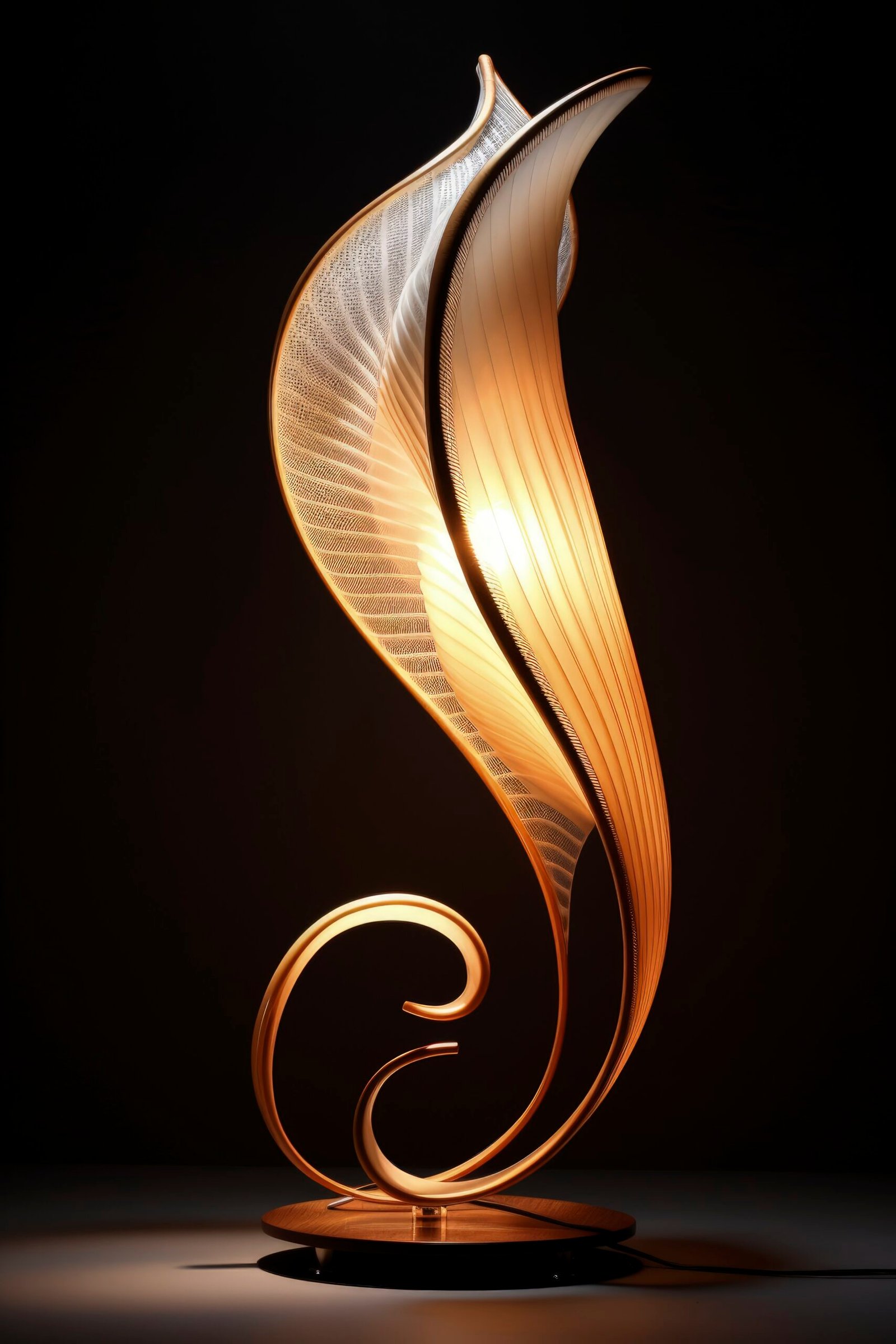 LuxeDwellings Footer Image: Futuristic Light Lamp